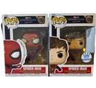 Funko Pop Spider-Man No Way Home Set Funko Exclusive #1169 & #1160 In Protector