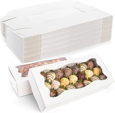 50 Pcs Cardboard with Window 31.7 x 13.9 x 6.3 cm Sweet Boxes Gift  for Giving