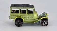 Hot Wheels Redline Classic 31 Ford Woody Lime W Champagne Interior Us