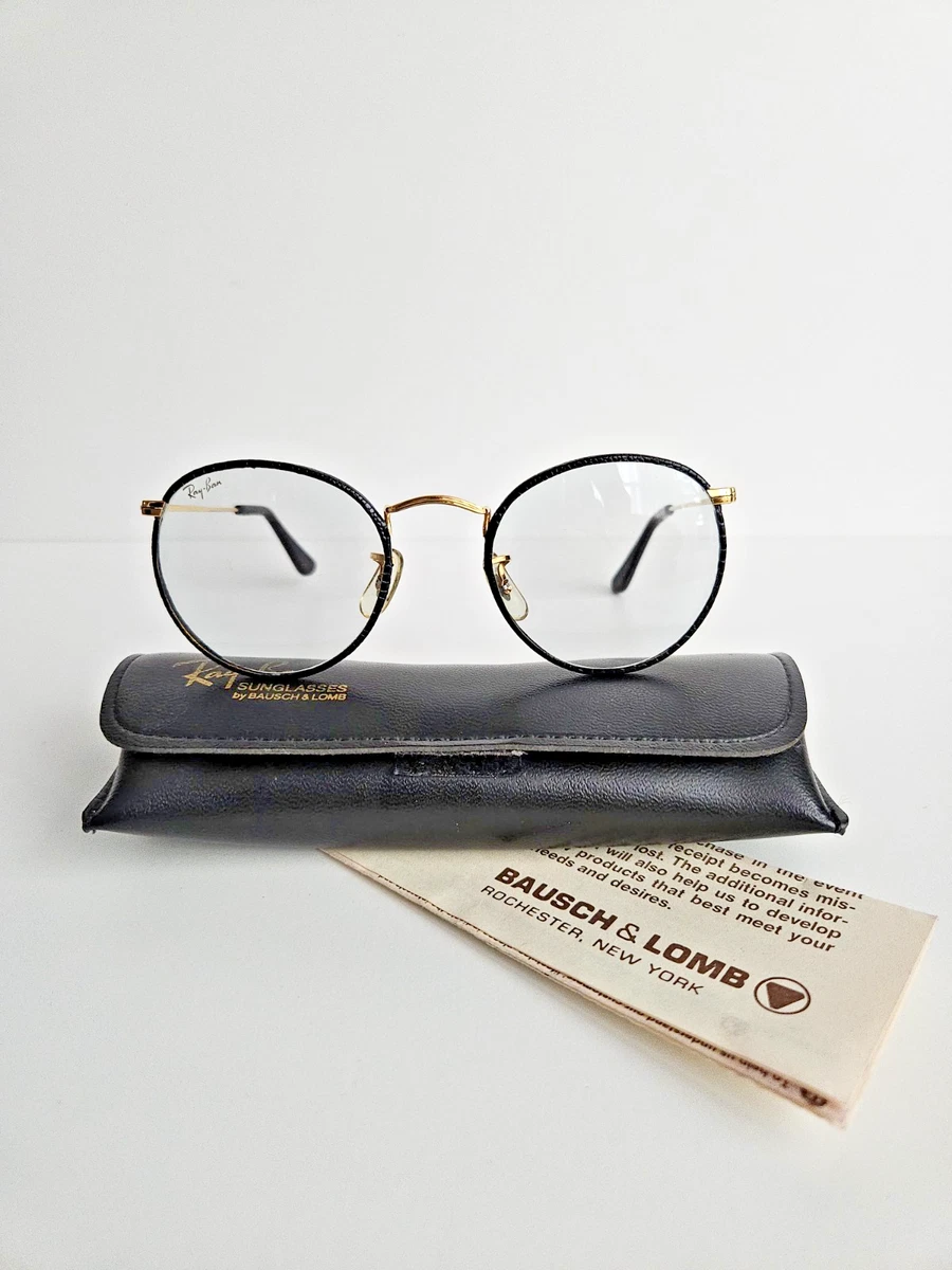Ray-Ban Black Round Vintage Sunglasses for sale | eBay