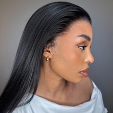 13x6 SKINLIKE Real HD Lace Front Wig Human Hair Pre Plucked, 180 Density HD ...