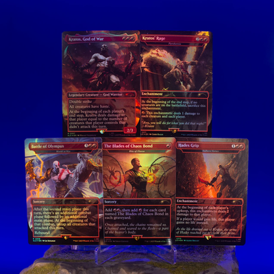 MTG Secret Lair x Sony PlayStation God of War Greek FOIL Edition +