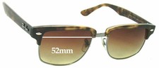 SFx Replacement Sunglass Lenses fits Ray-Ban RB4190 Clubmaster Square - 52mm Wid