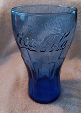 2009 Coca Cola McDonald’s Promotional 12oz. Glass Cobalt Blue  Libby 