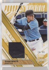 2019 Panini Elite Extra Edition Prospect Materials Gold 4/99 Evan White s3g