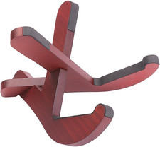 Sapele Wood Guitar Stand, Wood Musical Instrument Stand for Acoustic, Classic, E