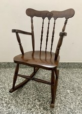 Chaise à bascule enfant bois m…