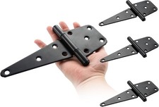 6 Inch T-Strap Gate Hinges, Heavy Duty Gate Hinges,Shed Door Hinges for Outdo...