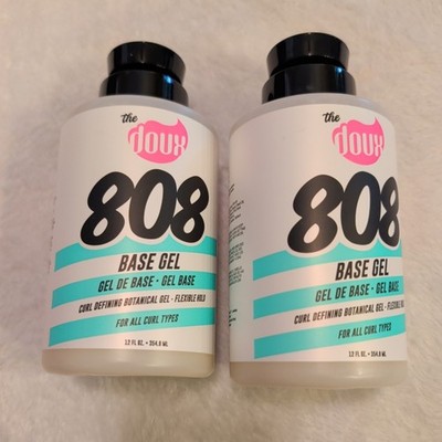 2 Pack: The Doux 808 Base Gel Curl Defining Gel Flexible Hold 12 oz ea