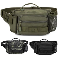 Military Tactical Fanny Pack Molle Waist Bag Concealed Gun Pistol Carry Pouch US