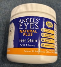 Angels  Eyes Tear Stain for Dogs Chicken Flavor 90 Chews Exp 2/27