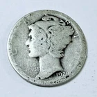 1920 MERCURY DIME, 90% SILVER, CIRCULATED US COIN #6423
