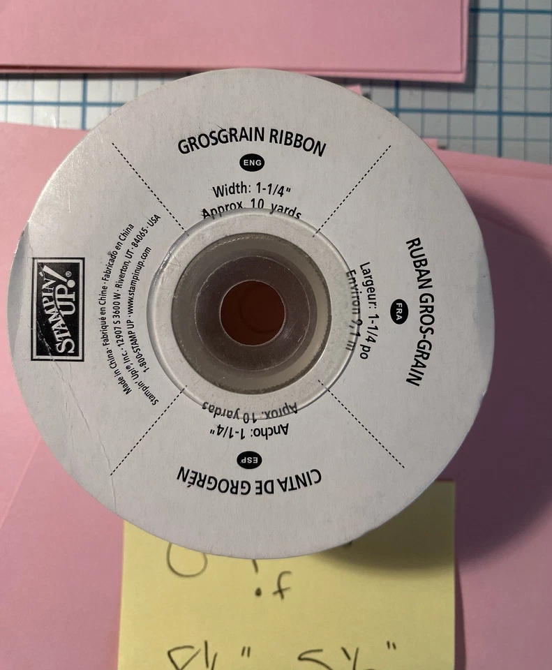 LOTE DE PIRUETAS ROSAS ESTAMPADAS Cinta de grosgrain y cartulina NUEVO ENVÍO BAJO Foto 4 de 4