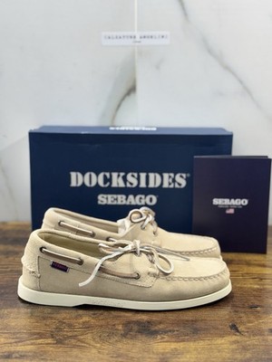 Sebago Portland Flash Out Boot Symbol Veloursleder Beige Herren 41.5