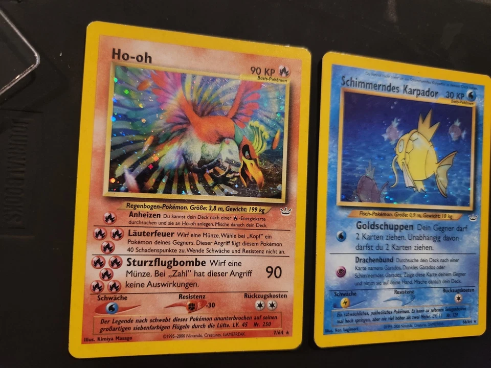 Schimmerndes Karpador & HO-OH Holo Neo Revelation German Pokemon - Image 3 of 4