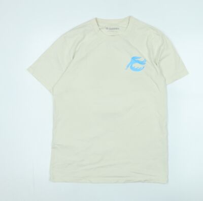 The Golden Rays Beige Grafik T-Shirt, M, Herren