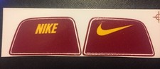 One set NIKE Visor Decals Cardinal and Yellow