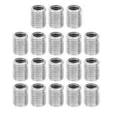 M8xM6x10mm Metal Threaded Repair Insert Nut 18Pcs Male to Female Fine Thread ...