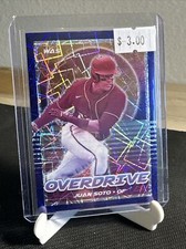 2021 Panini Chronicles Overdrive Blue Velocity Prizm #13 Juan Soto Nationals