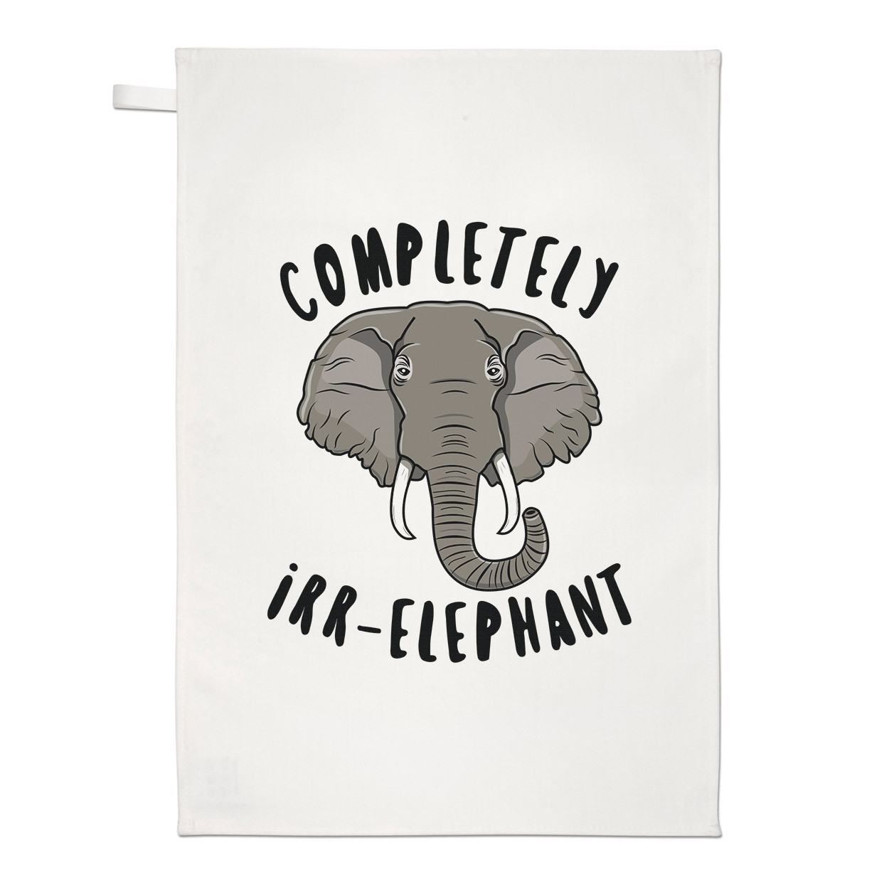 Completely Irr-Elephant Tea Towel Dish Cloth - Funny Joke Animal
