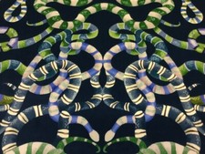 Harlequin Curtain Fabric ‘Serpenti’ 1m Onsen/Emerald/Azul - Velvet