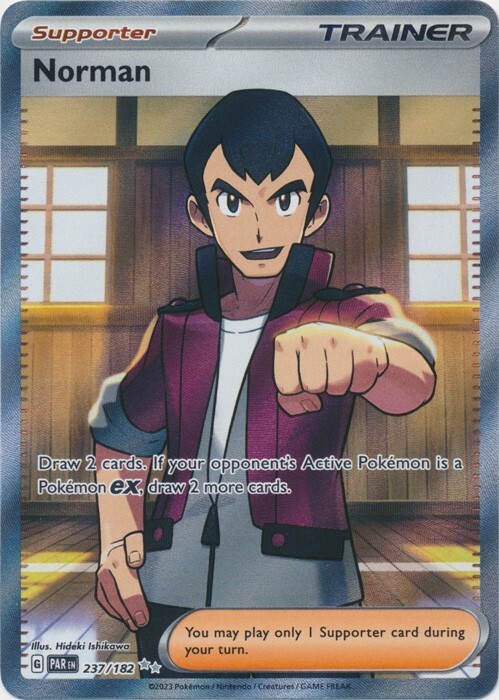 Norman -  237/182 Ultra Rare Paradox Rift Pokemon TCG