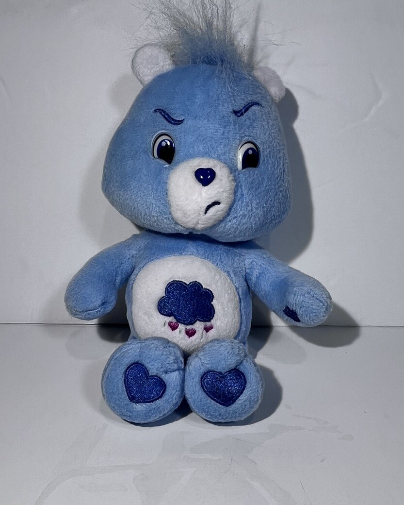 Vintage Grumpy Care Bear 2007 Plush 8”Play Along Stuffed Toy