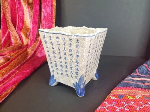 Old Chinese Porcelain Pencil / Brush Holder …beautiful collection and display p - Bild 9 von 9