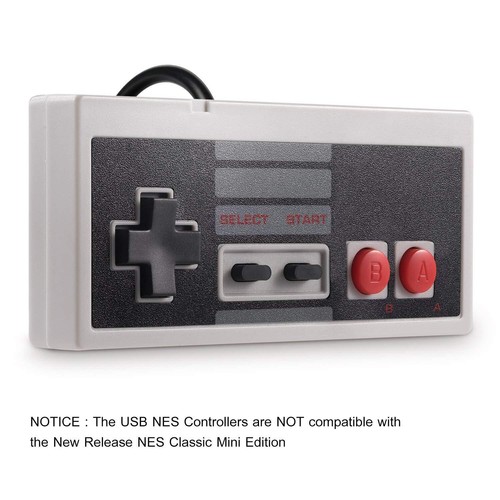 Controller For NES-004 Original Nintendo NES Vintage Console Wired Gamepd 2 Pack - Picture 14 of 15