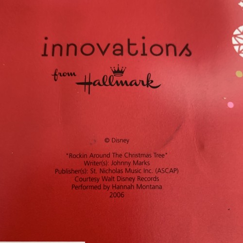 Very Rare Hallmark Hannah Montana Christmas Holiday card “Rockin’! Cool! f3 - 第 10/10 張圖片