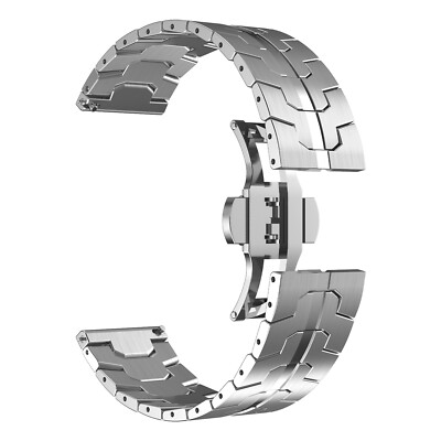 20/22mm Stainless Steel Strap For Samsung Galaxy 3 4 GEAR S3 Active2 Watch Band