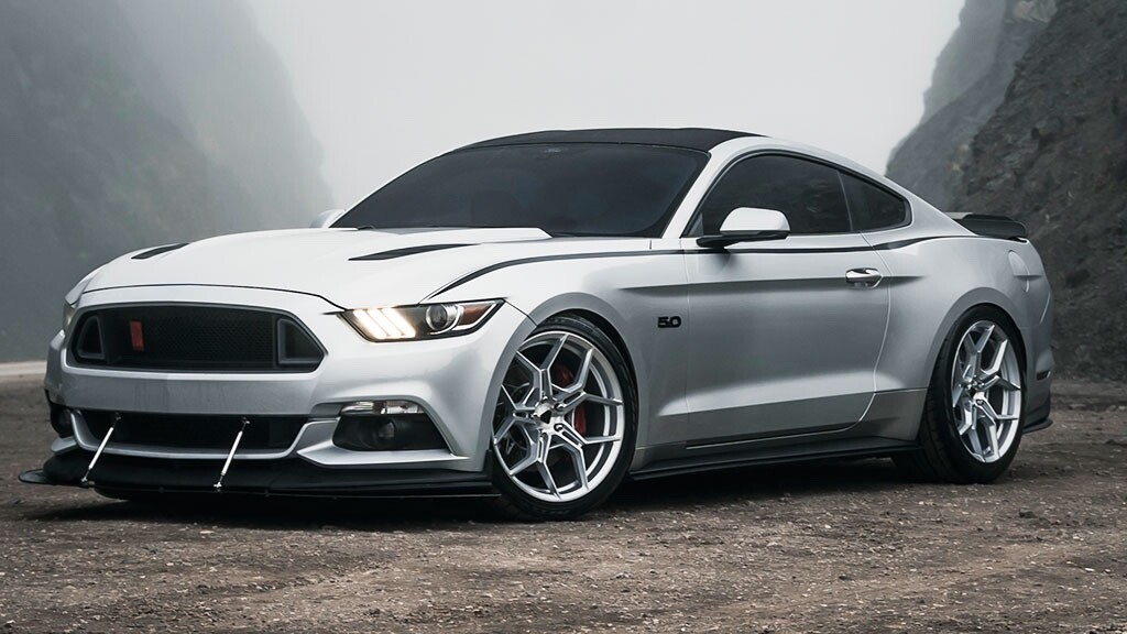 Matte Silver Mustang