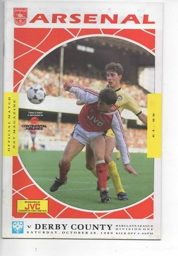 Arsenal 1989/90 Selection of Home League Programmes from menu Away Teams A-L - Picture 5 of 10