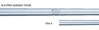 NEW Nippon N.S.PRO 1150GH, .355 Taper, X Flex,  4 to W,W,W,W Set, 10 Pieces