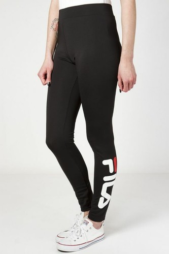 Fila pantaloni LEGGINGS FLEX 2.0 donna nero con logo | eBay