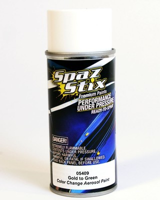 Spaz Stix 05409 Gold to Green Color Change Aerosol Paint 3.5oz