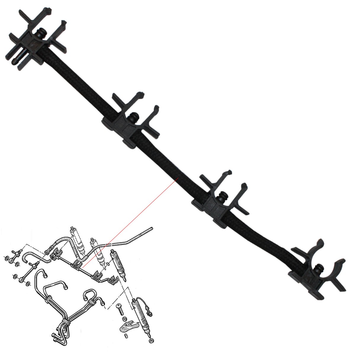 Tubería De Retorno De Gasoil Para Renault Clio 2, Kangoo 1.9 DCI/DTI - Pieza Original 7700114802
