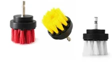 Round Nylon Brush with Shaft for Drill - Small Diameter Drill Brush Scrubber Kit