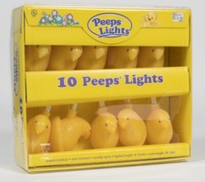 Just Born Peeps Novelty String Lights Indoor/Outdoor 10 Yellow Peeps New