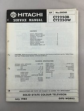 Hitachi CT2250 Original Service Manual Free Shipping