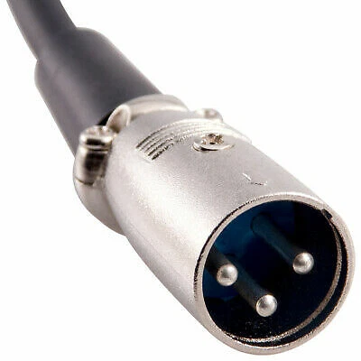 (6) 3' XLR Male to Right Angle Female Audio Patch Cable - Image 4 of 4