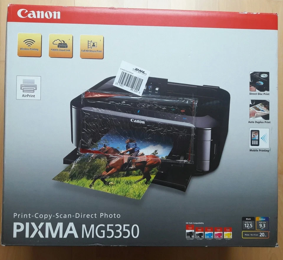 Canon Pixma iX6850 MG5350 Drucker WLAN iOS AirPrint Android Cloud A3+ BT MX925 - Bild 2 von 4