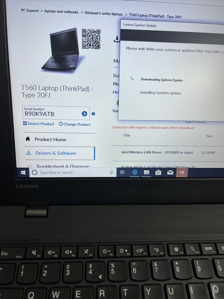 Lenovo ThinkPad T560 · i5-6200U · 4GB · 128GB, photo 2 of 5