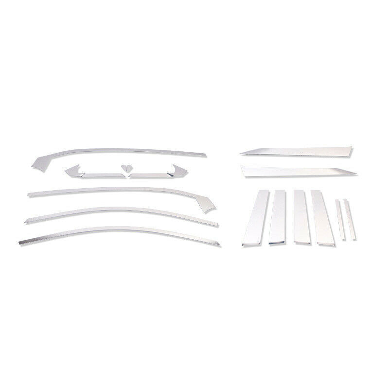 For Nissan Sentra 2020-2024 Steel Window Sill Molding Trim Decor Strip Kit 16pcs