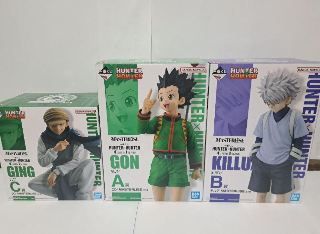 ichiban kuji HUNTER x HUNTER GREED ISLAND Killua Gon & Ging Figure