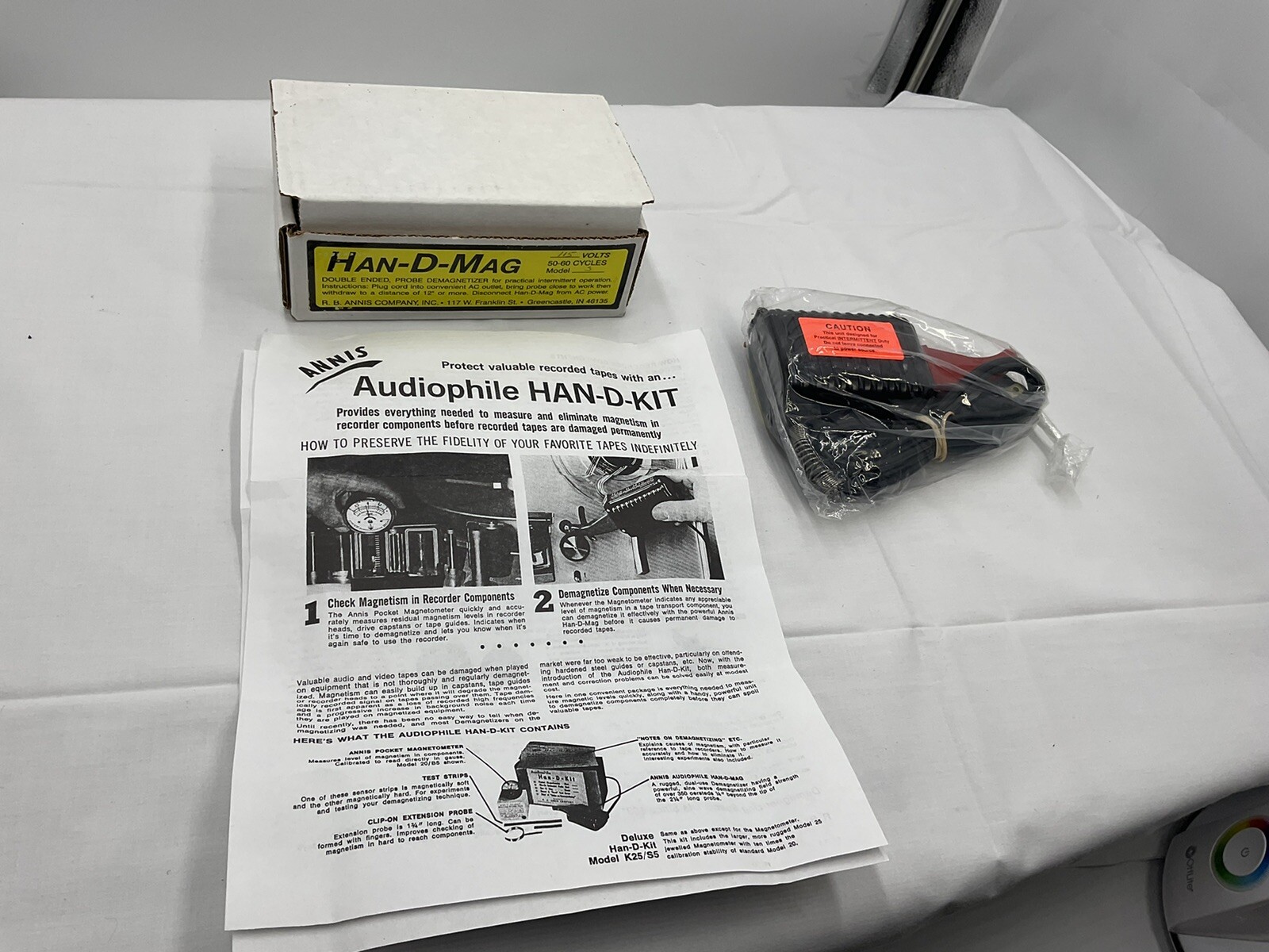 R.B. Annis HANDMAG Tape Head 115 Volts New With Box