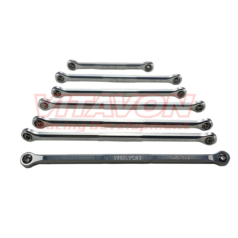 Vitavon Defender CNC Alu7075 Links Set For TRAXXAS TRX-4 1:10 Silver - Image 3 of 4