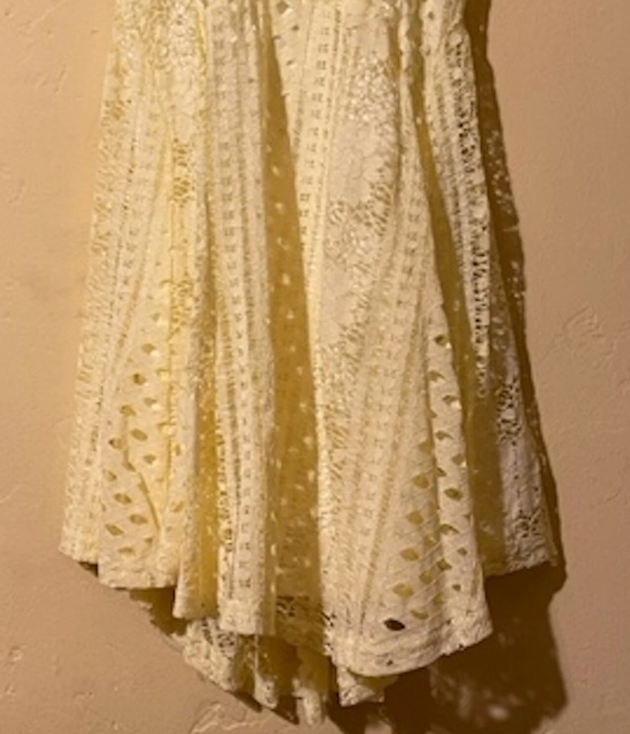 Scooter Brown Girls Lace Dress Size 6X Girls Yellow Lace Dress