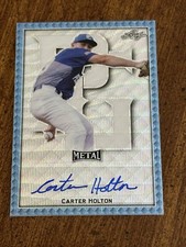 CARTER HOLTON 2020 Leaf Perfect Game Platinum Wave AUTO #1/1VANDERBILT, BRAVES