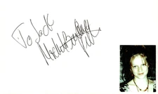 Michel Piorier Signed Auto 3x5 Index Card Le coeur decouvert